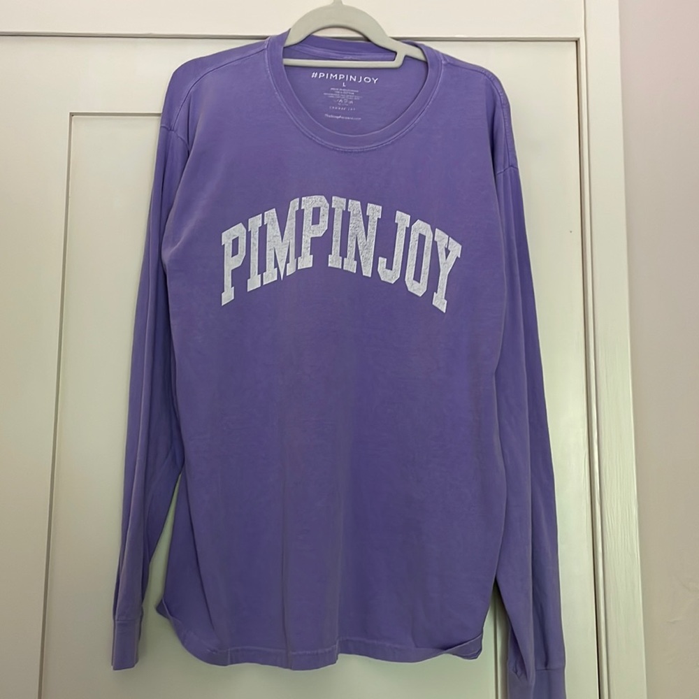 Lavender “PIMPINJOY” long sleeve